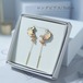 【 Autumn palette / ロングピアス 】Yellow