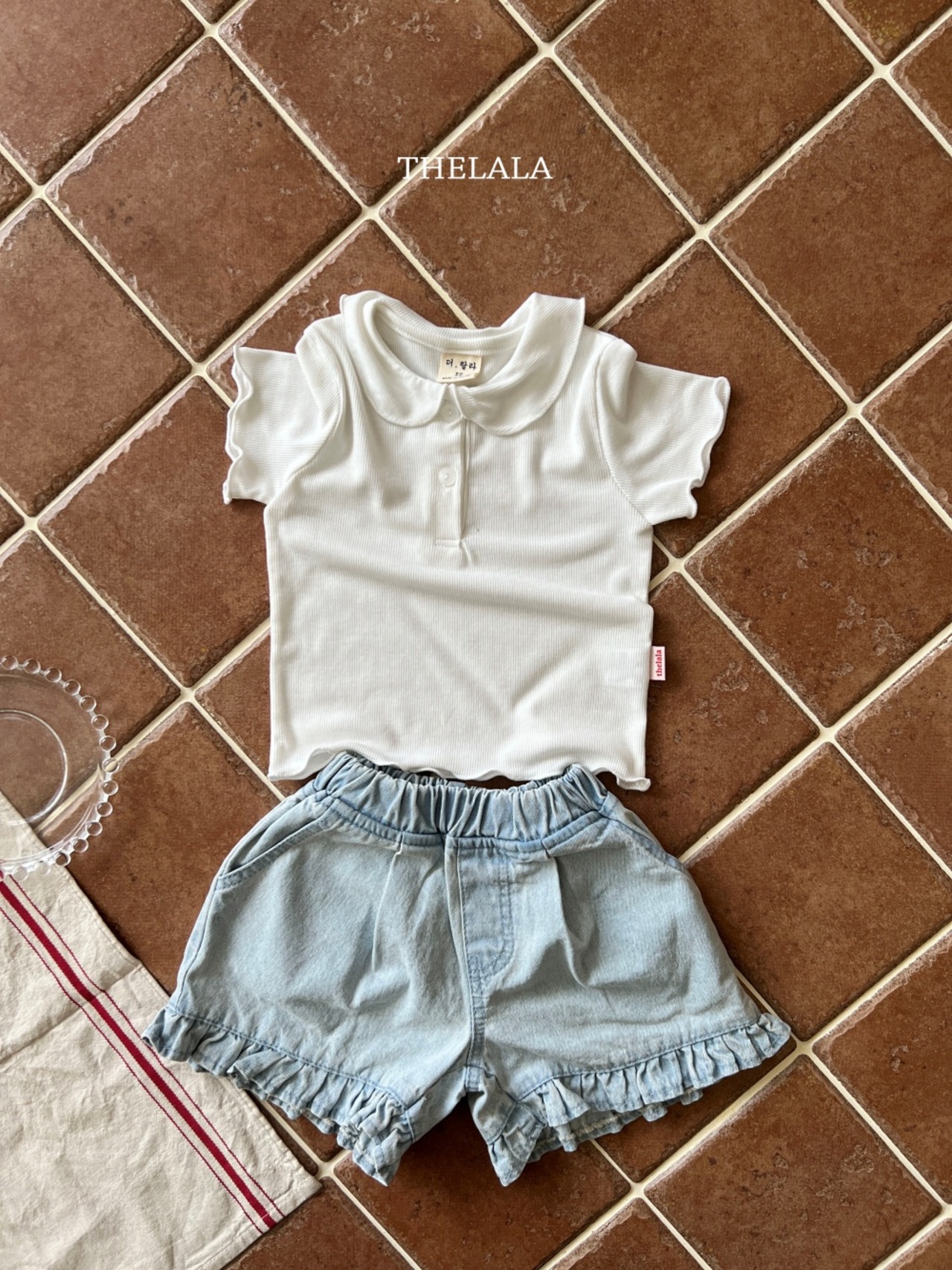 [THELALA] Frill Denim Pants / [더랄라] 프릴데님팬츠