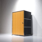 USMハラー キャビネット サイドボード 収納 棚 パネル収納 扉付き スチールフレーム モダン ミニマル