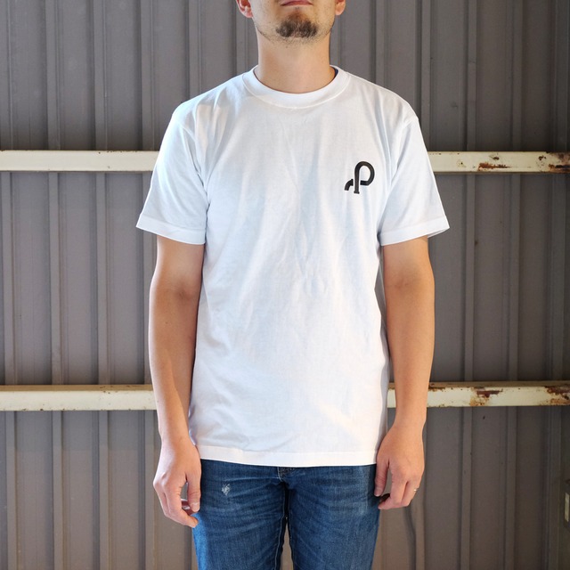 PIPE WORKS オリジナルTシャツ／ホワイト×ブラック