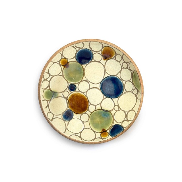 【一翠窯】ちゃんぷるー皿  小 カサブランカ [やちむん]