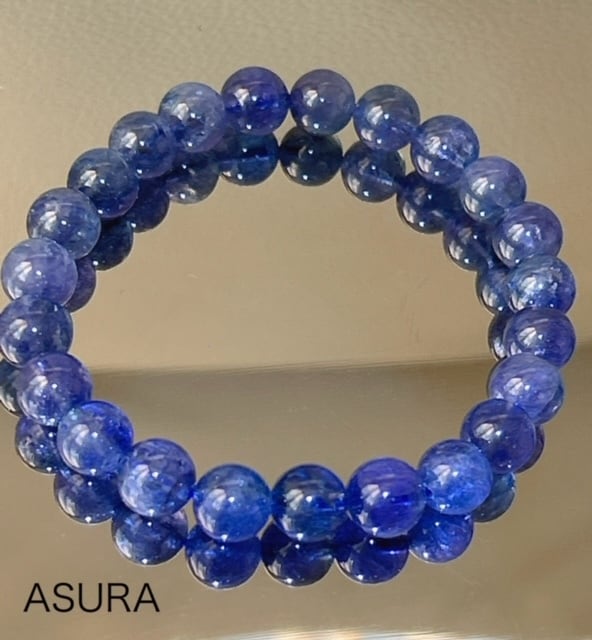 タンザニア産 タンザナイト 高品質 5A- 8~8.5㎜ ブレスレット