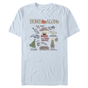 HOME ALONE ホーム・アローン ケヴィン 落書き グラフィック Tシャツ ブルー