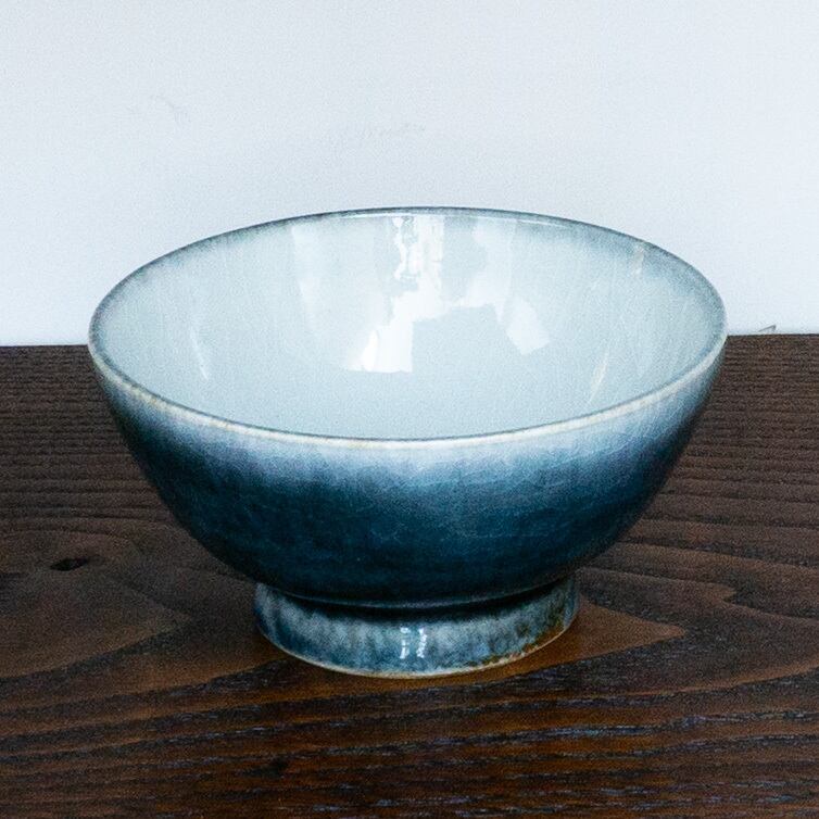 茶碗　呉須筒梅文　河井敏孝 河井一喜 御飯茶碗 呉須C | くらしのギャラリー杜の街グレース店
