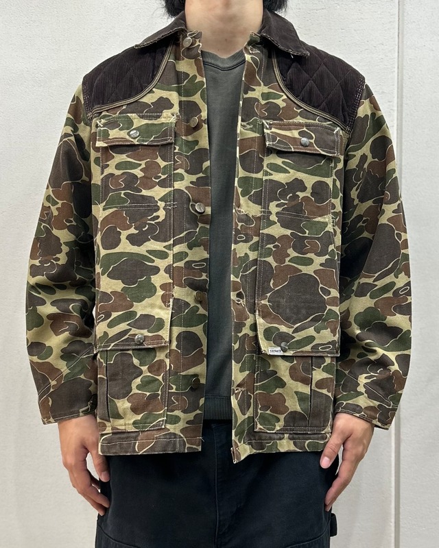 80's Carhartt Duck Hunter Camo Hunting Jacket “裏地なし”【下北沢店】
