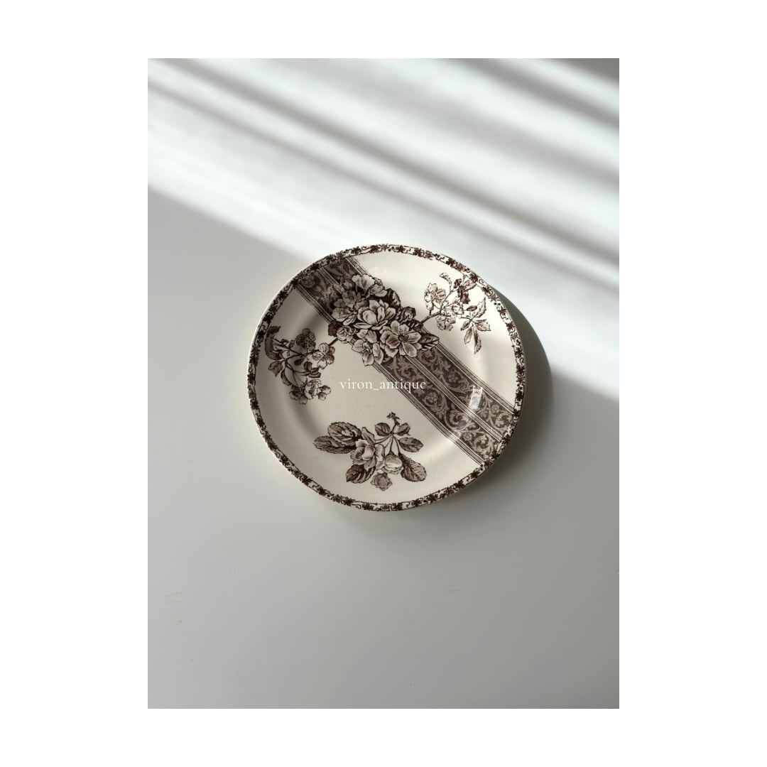 Émile Bourgeois エミール・ブルジョワ / お花とレースのデザートプレート f