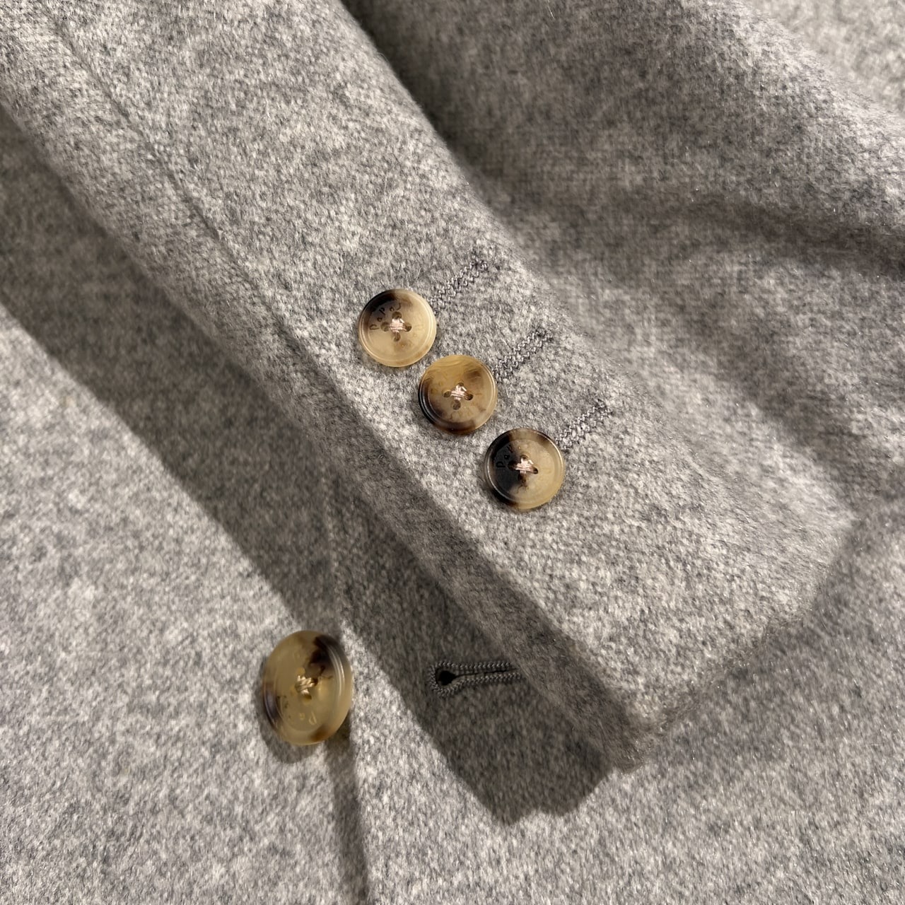 PAPAS パパス カシミヤ100% 3B テーラードジャケット サイズ 50 L /ライトグレー/メンズ/日本製