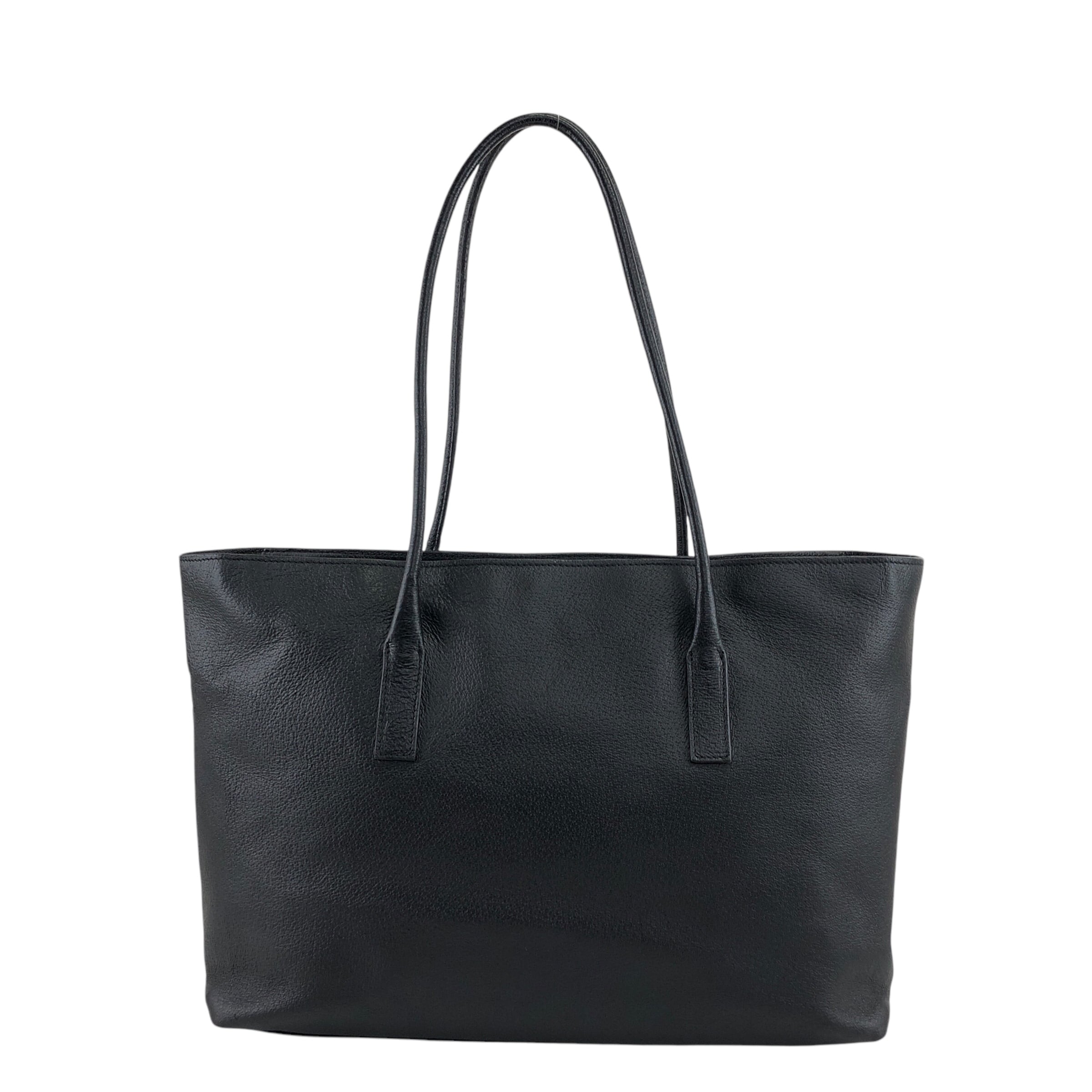 PRADA プラダ ハンドバッグ ブラック トライアングルロゴ レザー