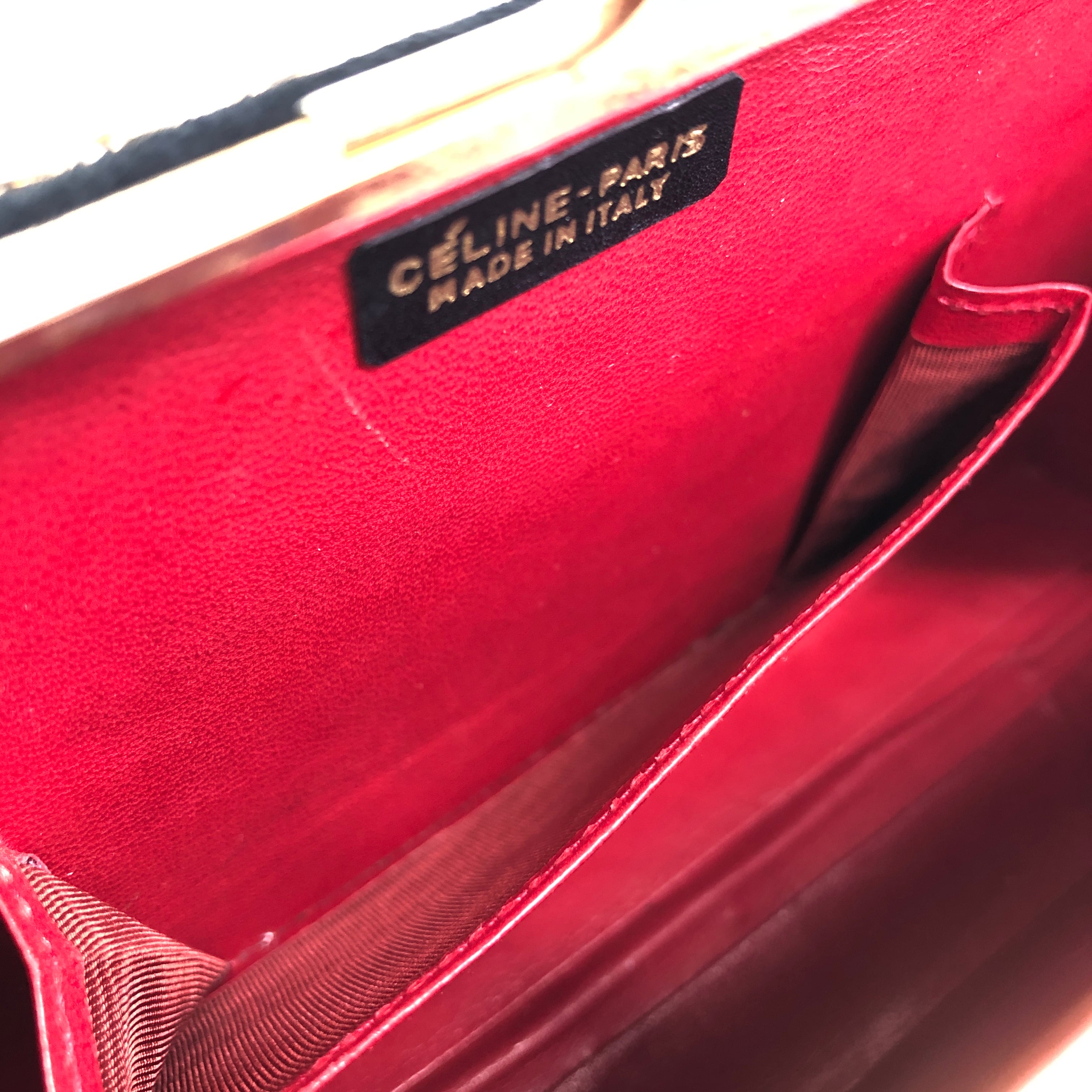 ★CELINE セリーヌ   ショルダーバッグ ブラック ホースキャリッジ スエード バニティバッグ チェーン a875h8 CELINE セリーヌ ショルダーバッグ ブラック ホースキャリッジ