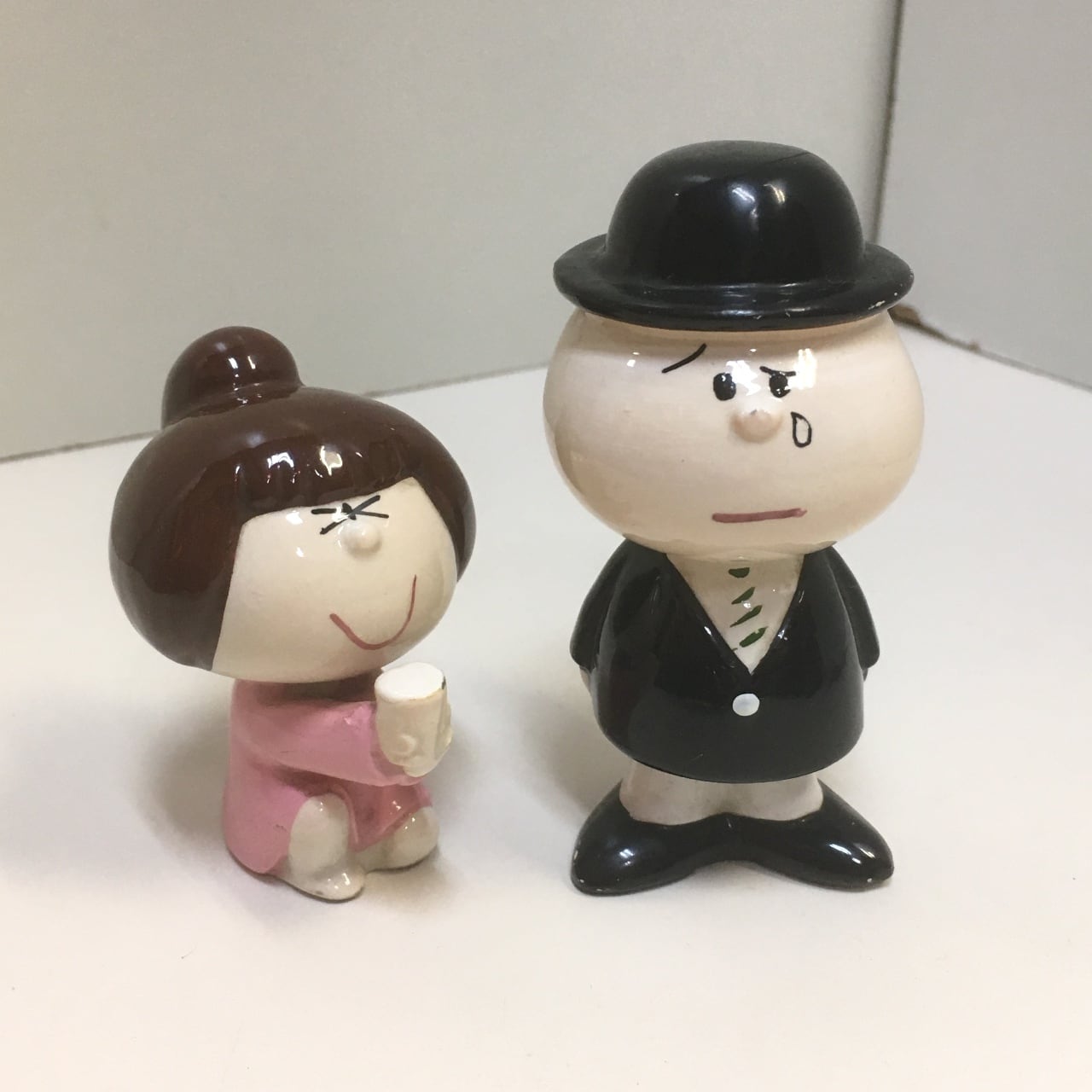 佃公彦 陶器のペアマスコット【ほのぼのくんとおとめちゃん
