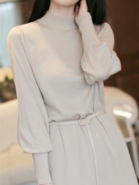 Long sleeve stretch onepiece L0581