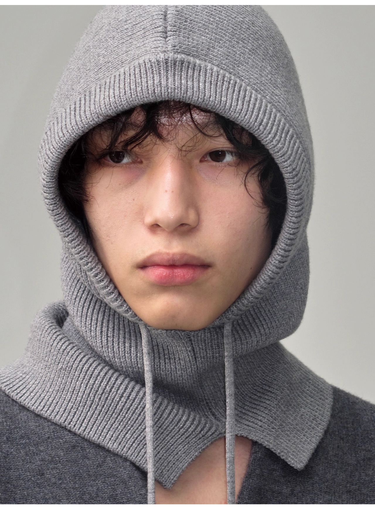 JCAESAR STUDIO Drawstring Knit Balaclava