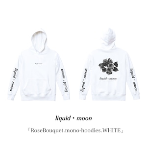 「RoseBouquet.mono-hoodies.WHITE」