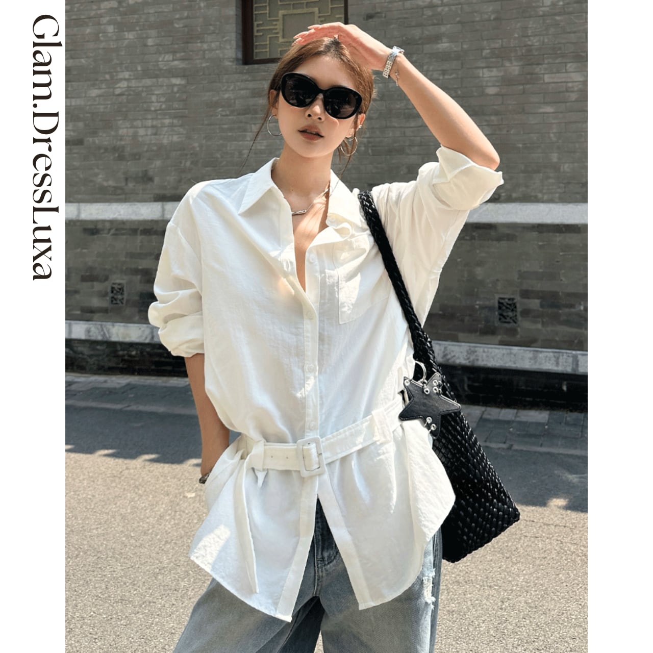 Linen Belt シャツチュニック_T1439