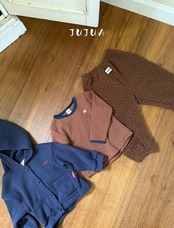 韓国子供服 / JUJUA / 26Autumn / ワッフル フード ジャケット / 秋服 *XS~XL*