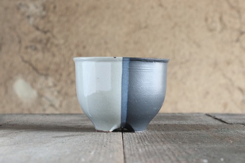 市野伝市窯／伝市鉢 コウロ型4号掛け分け