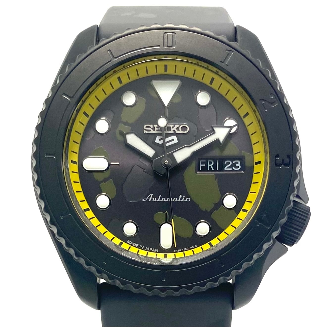 希少カラー SEIKO5 自動巻 裏スケルトン 美品・希少カラー】SEIKO 5