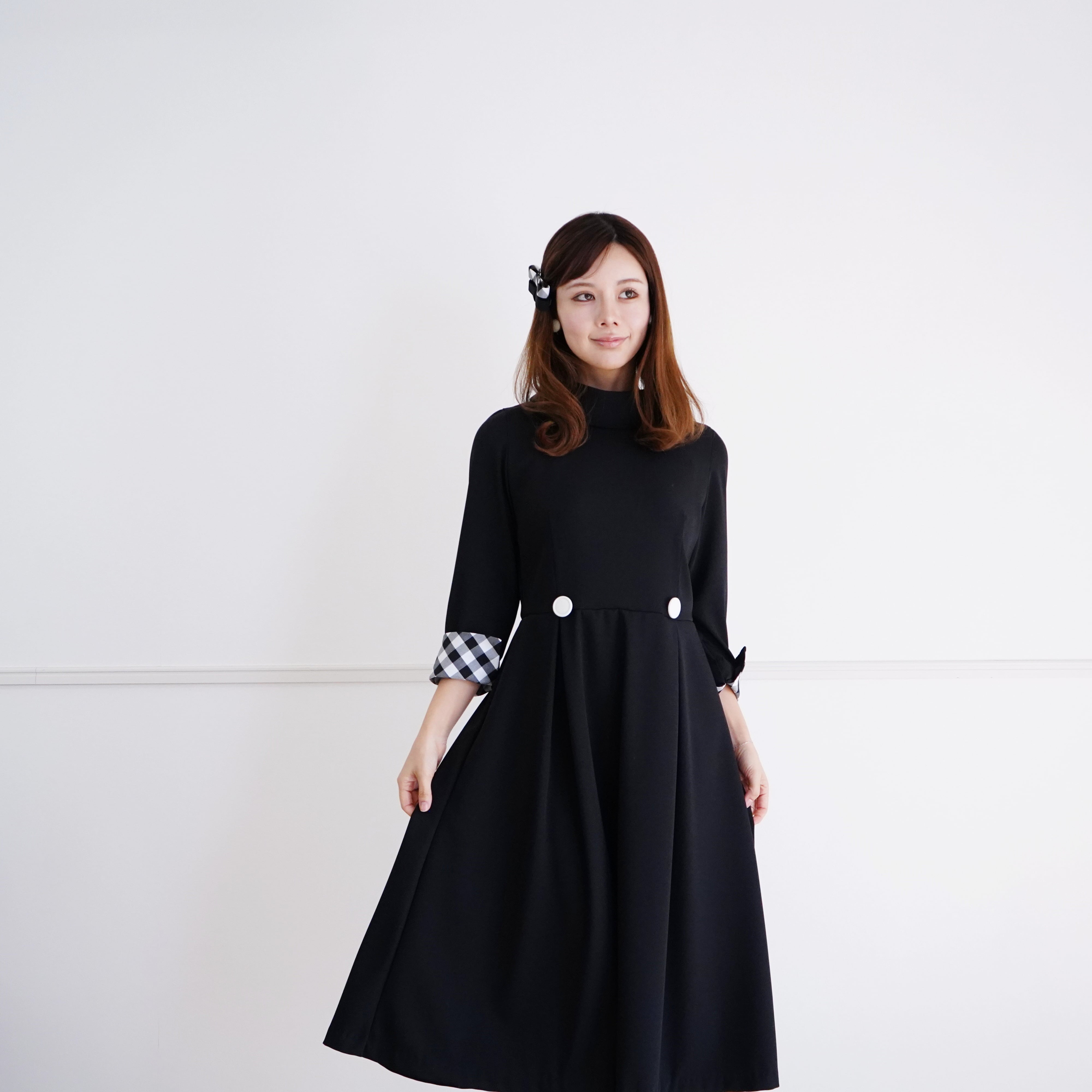 オーダーは2/1まで】Roll Collar Dress ロールカラーワンピース