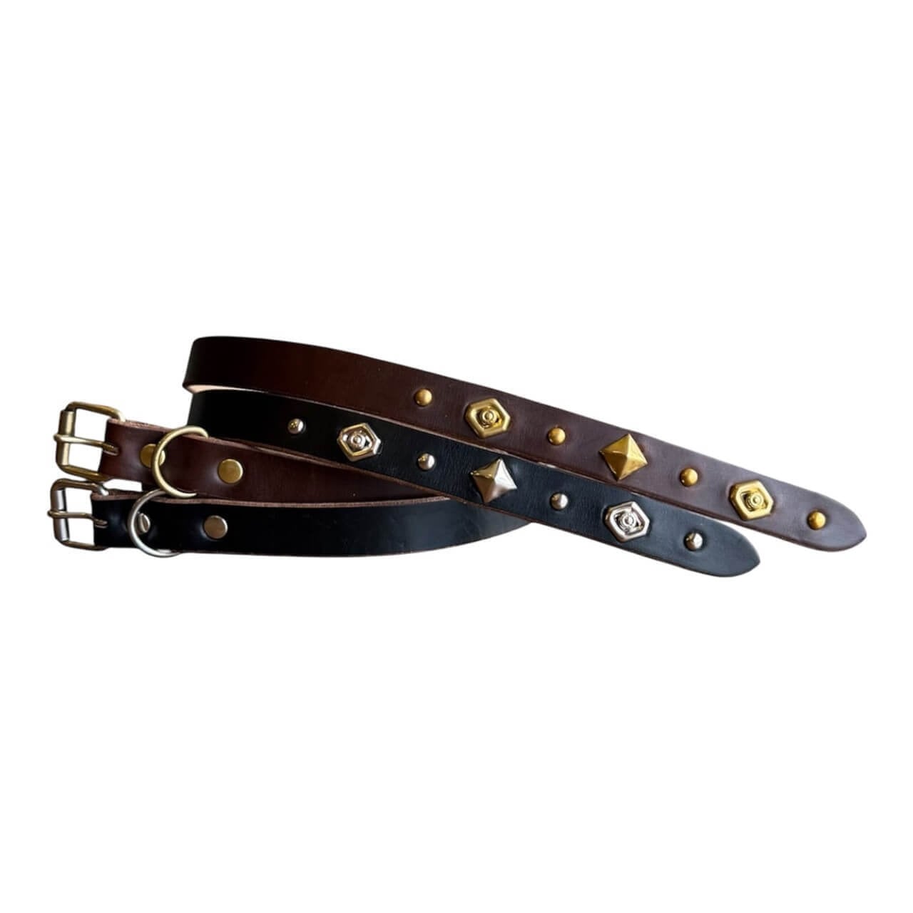 Re-ACT / Studs Sword tip Narrow Long Belt - スタッズ ソードチップ