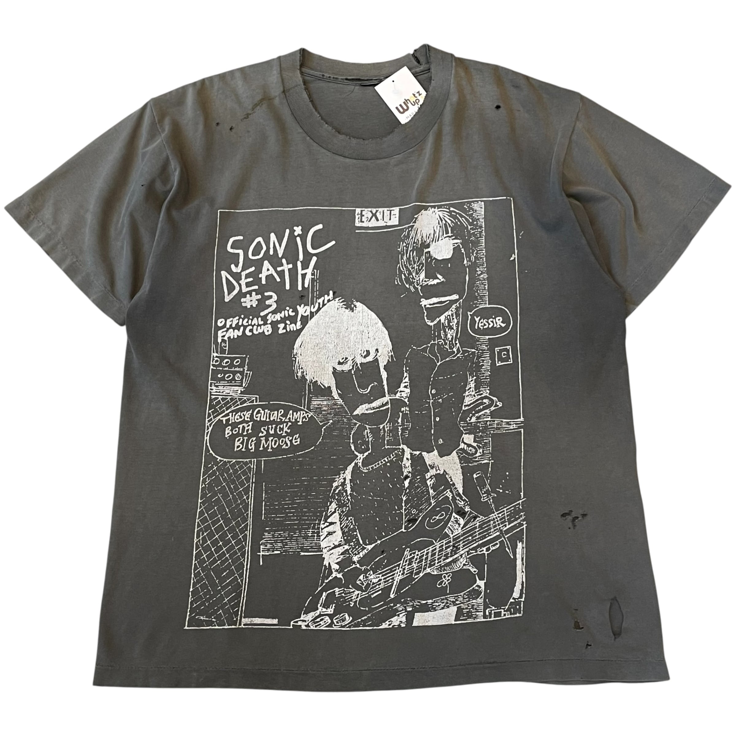 Black body!!! 90s SONIC YOUTH "SONIC DEATH #3" Bootleg? T-shirt