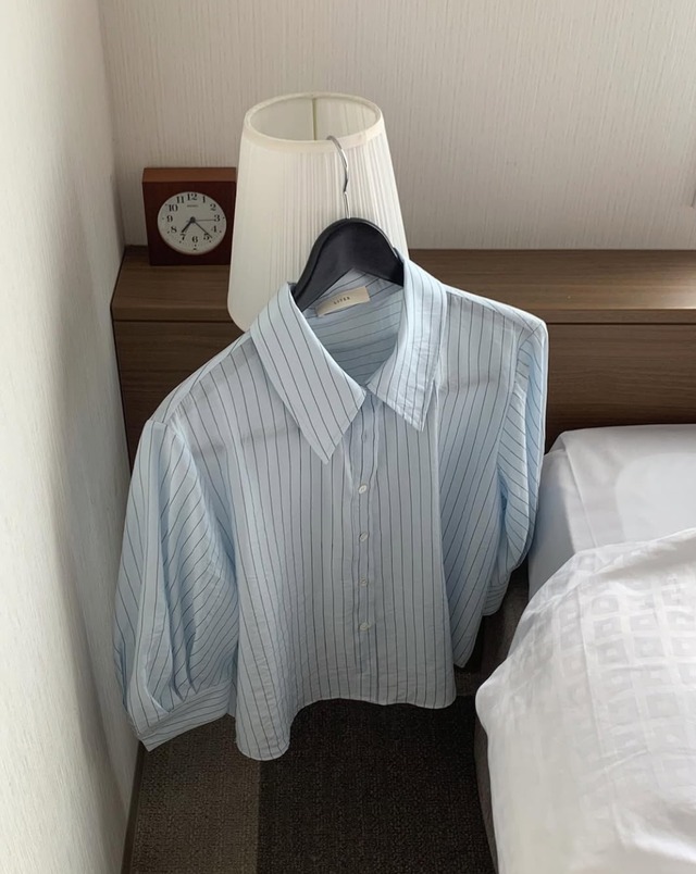 (LITER) perrier puff shirts / 2color