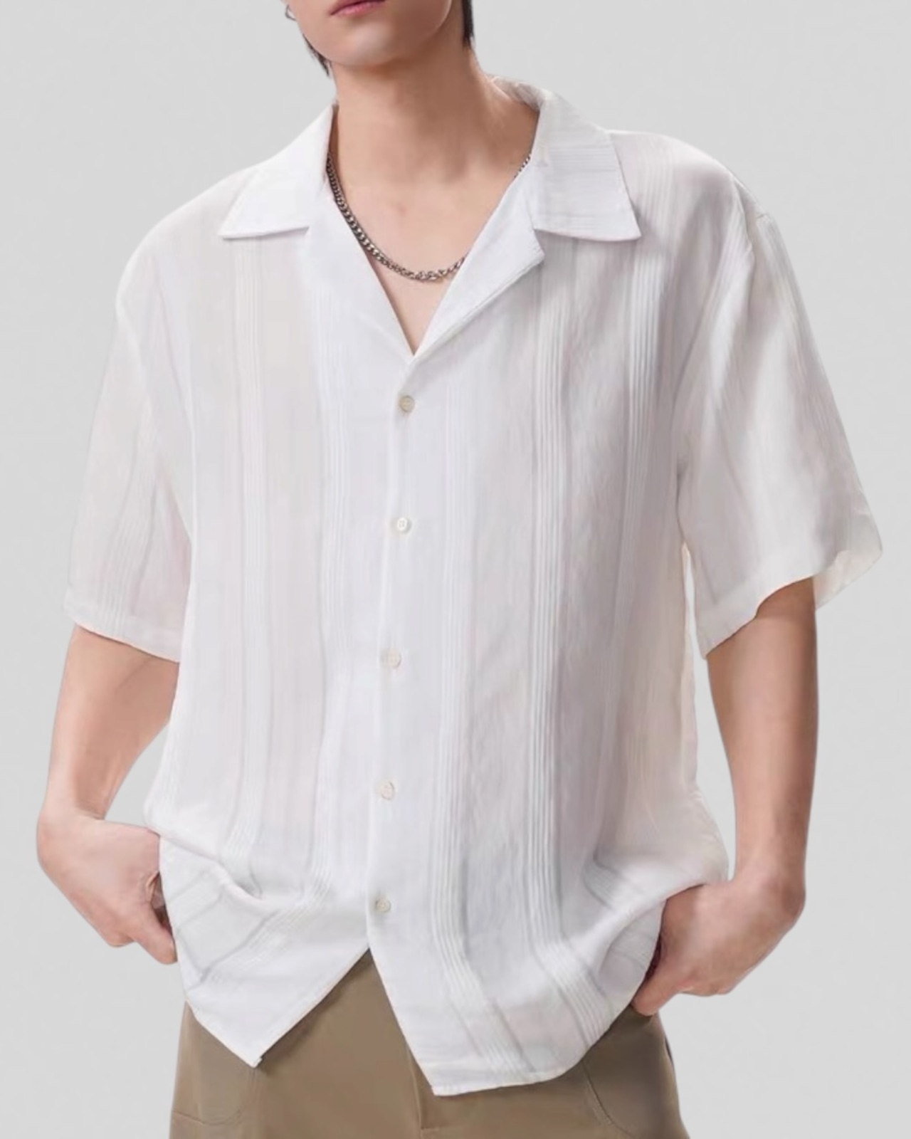 Veil Stripe Shirt（100％/0％）