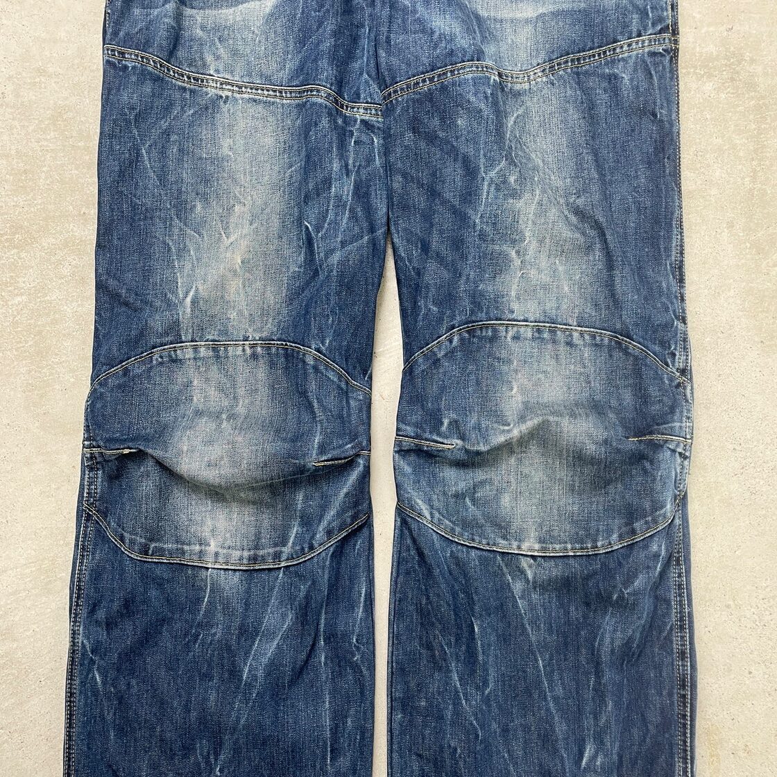 G-STAR RAW ジースターロウ 立体裁断 変形デニムパンツ メンズW36 古着 
