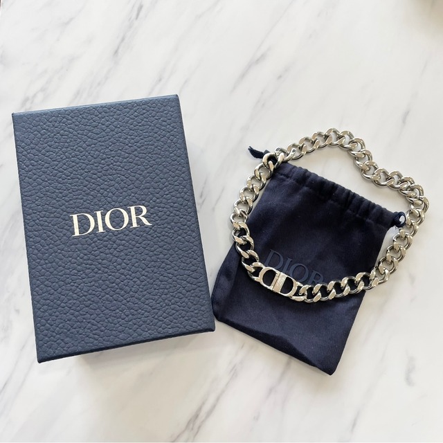 Christian Dior CD ICON チェーンリンク ネックレス