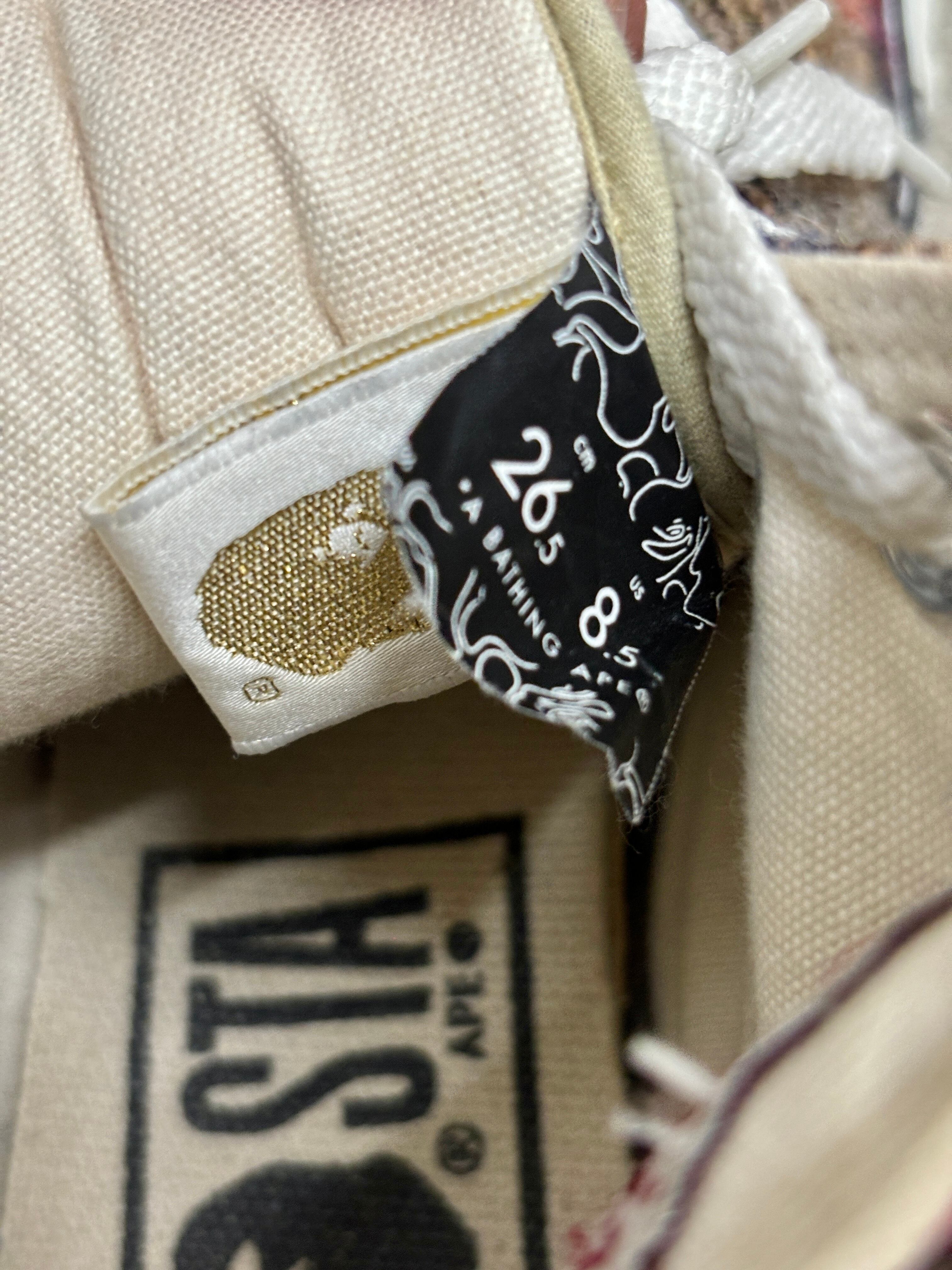 A BATHING APE × HARRIS TWEED/APESTAR HI/日本製/26.5cm/エイプスタ