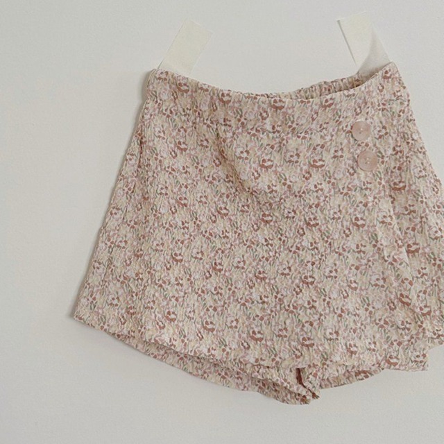 ご予約【MaisonMarelle】送料無料Skirt TOURNON with straps- brown linen