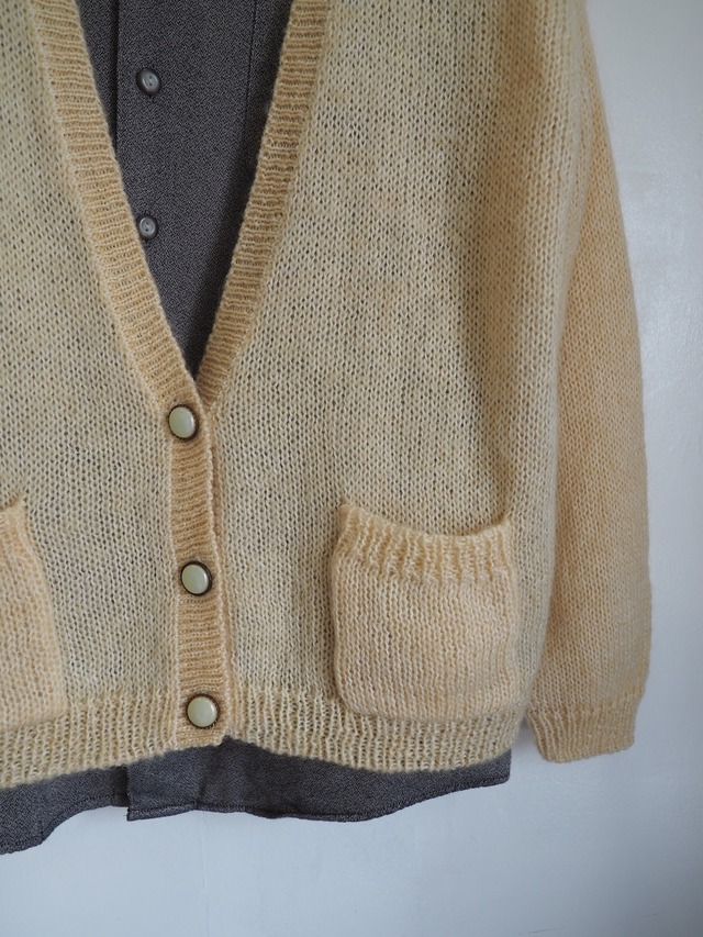 1980’s ~1990’s Mohair Mix Cardigan／L