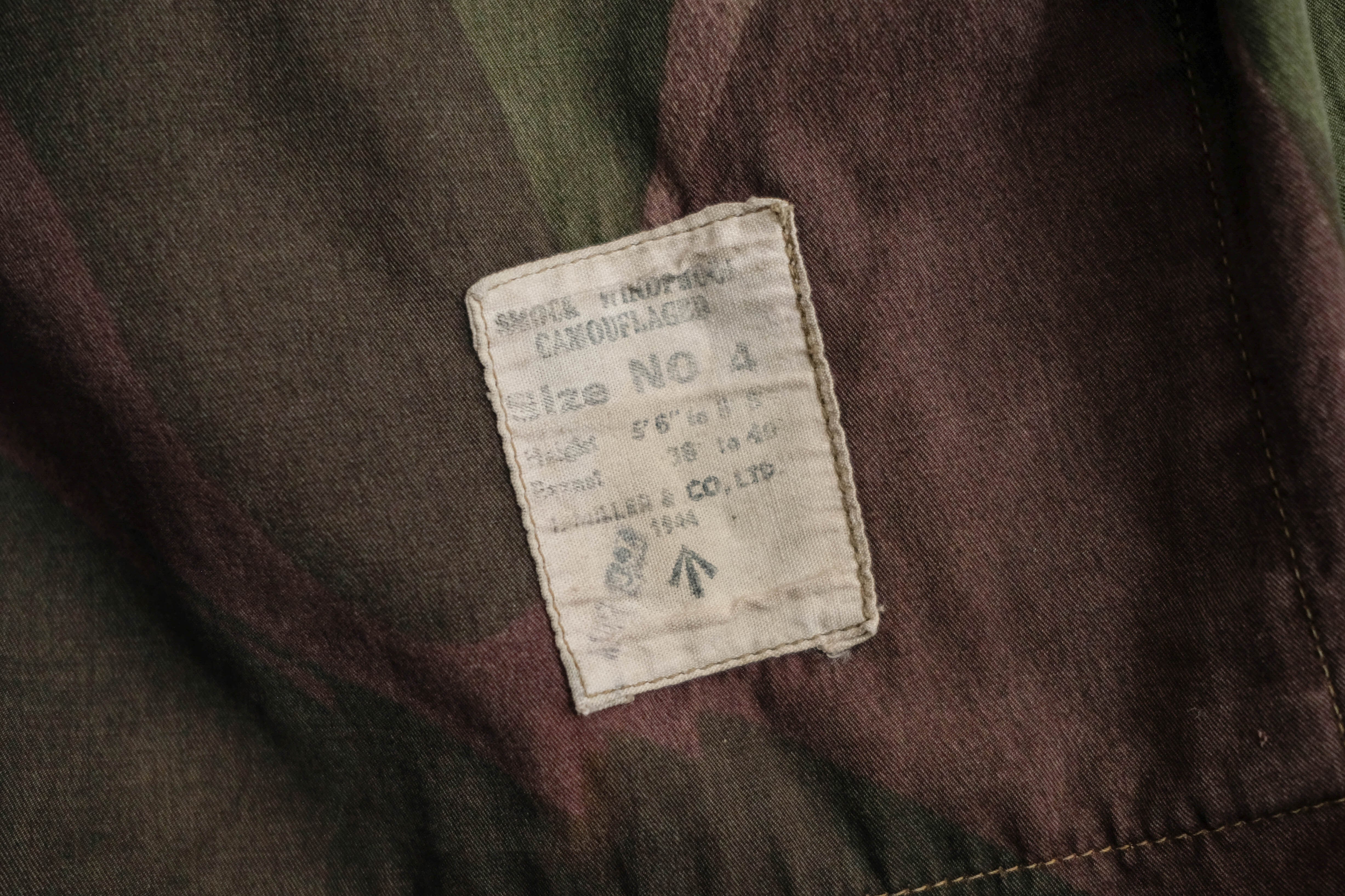 イギリス軍 SASのベンタイルスモック ブラッシュストロークカモ①