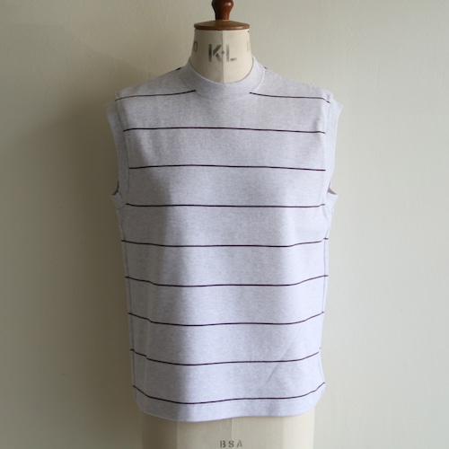 PHEENY【 womens 】ponti border no sleeve