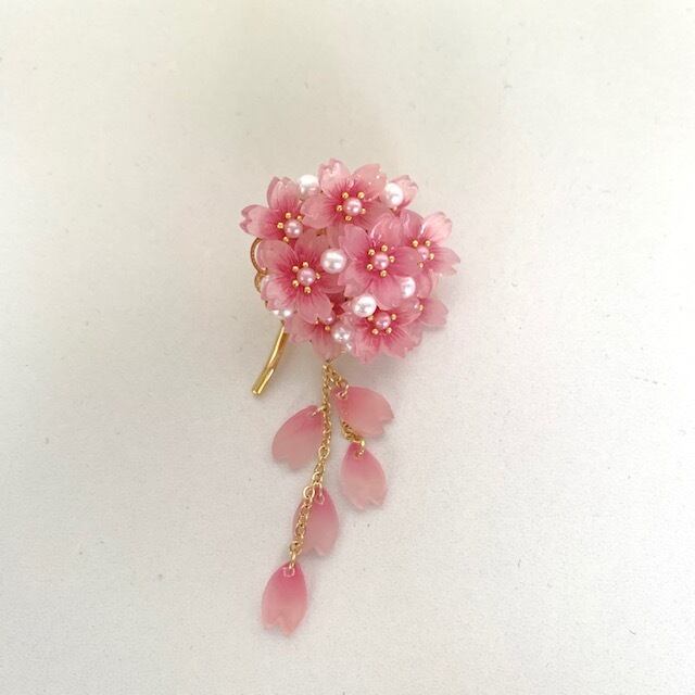 桜満開ポニーフック□ハンドメイド | おどねこ