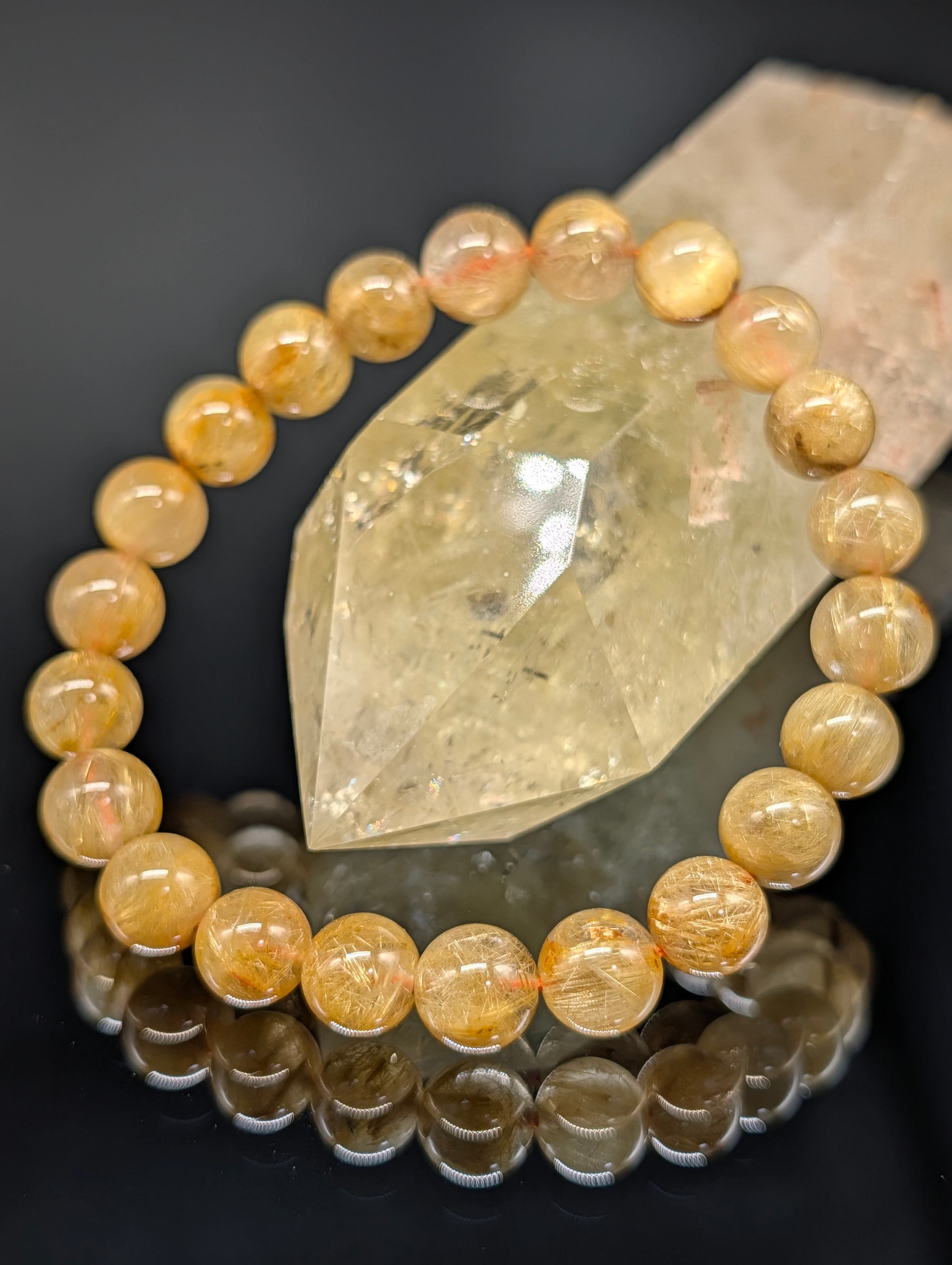 ohana smile⭐︎♡ＡＡＡＡＡ+ゴールドタイチンルチルブレスレット ohana smile⭐︎♡AAAAA+ゴールドタイチンルチルブレスレット