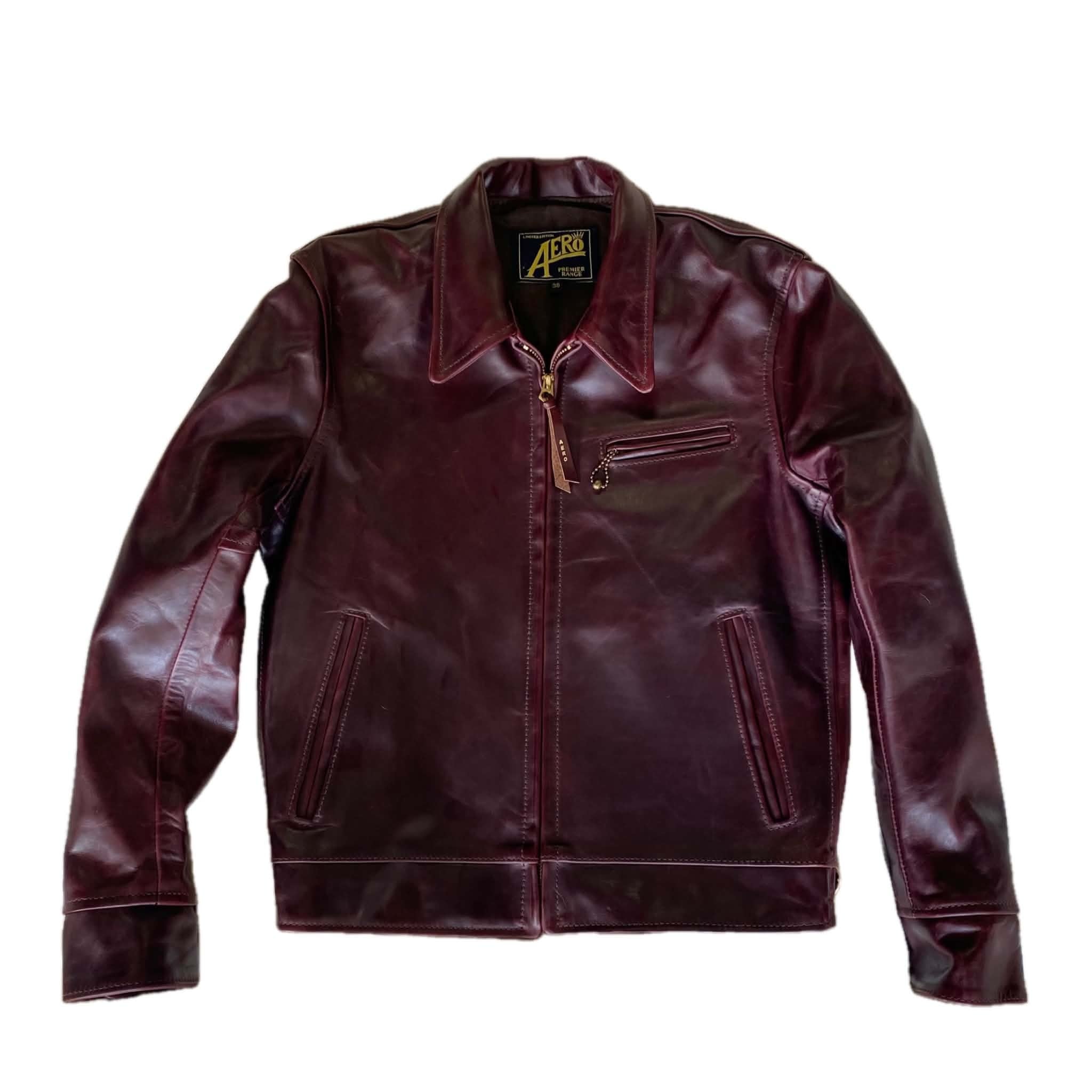 チリタン様用プリミアハイウェイマン エアロレザー　コードバン色 Highwayman Premier FQHH cordovan 38