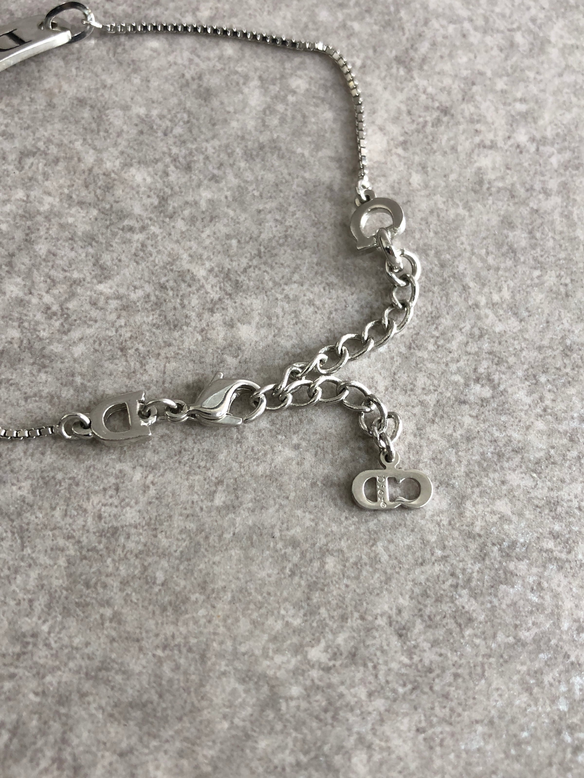 Christian Dior クリスチャン ディオール ブレスレット シルバー ロゴ