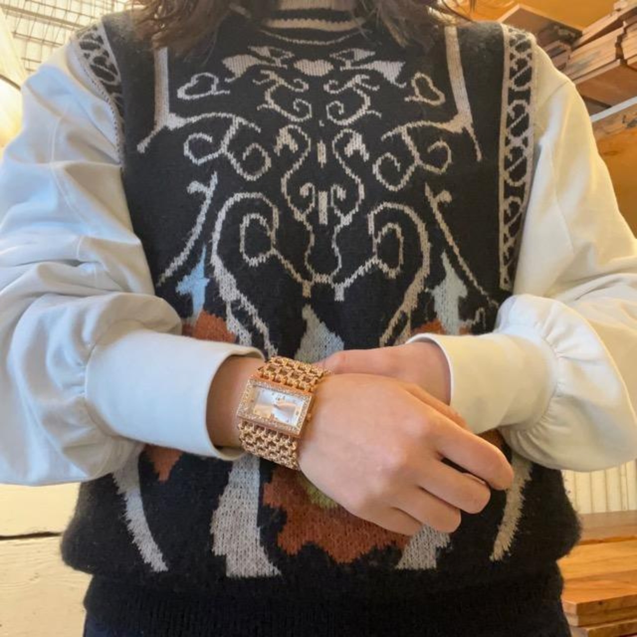 TOPANGA Accessory　ドレスアップメッシュウォッチ　全2色　ゴールド　ピンク