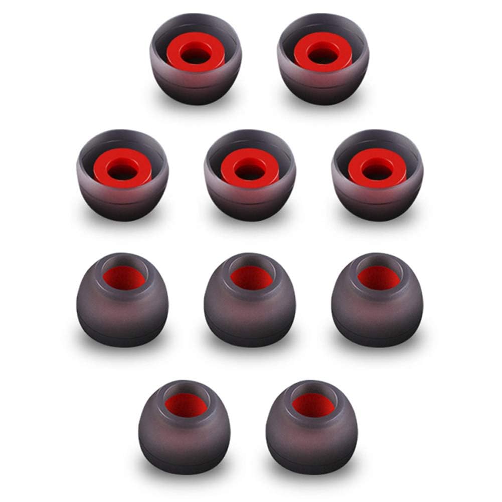 【人気】イヤーピース シリコン イヤホンパッド イヤホンキャップ 高遮音 ポータブルオーディオアクセサリ 交換用 10個セット