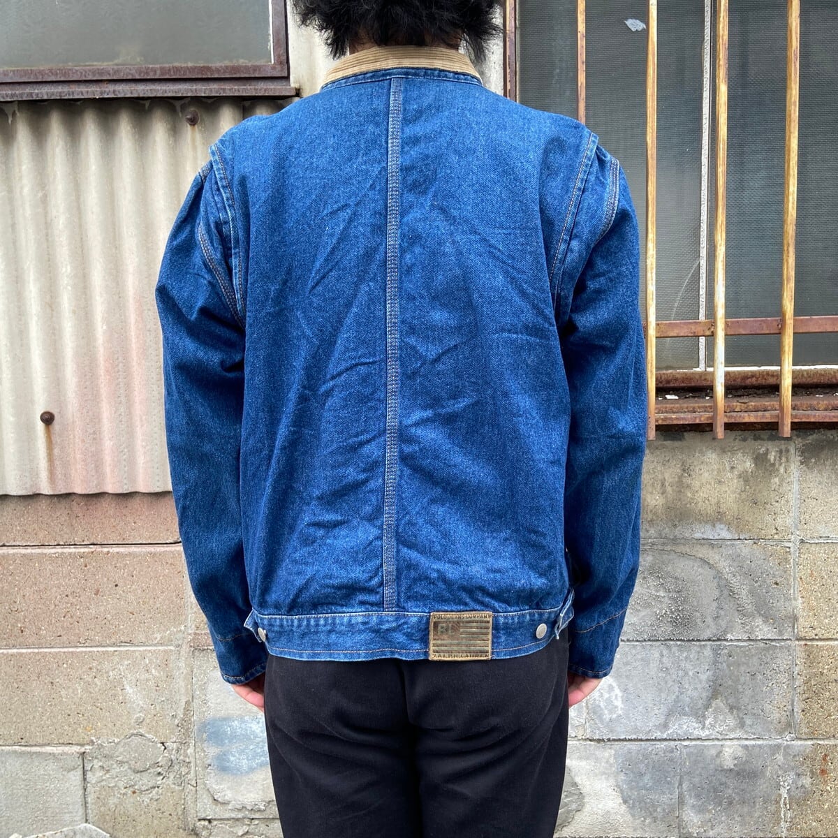 POLO JEANS COMPANY ポロジーンズ コーデュロイ襟 デニムジャケット 