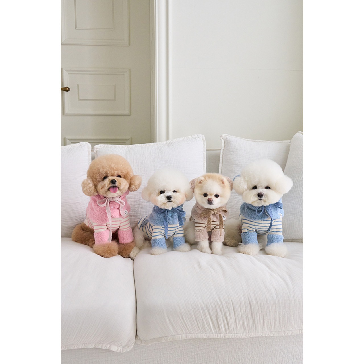 即納 【mabellefifi】ポグルフードケープ pink