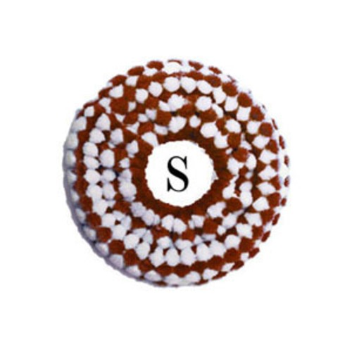 エステバスボール【Sサイズ専用】ふわリング（ブラウン×ホワイト）　 [S size] fluffy ring  [brown×white color]