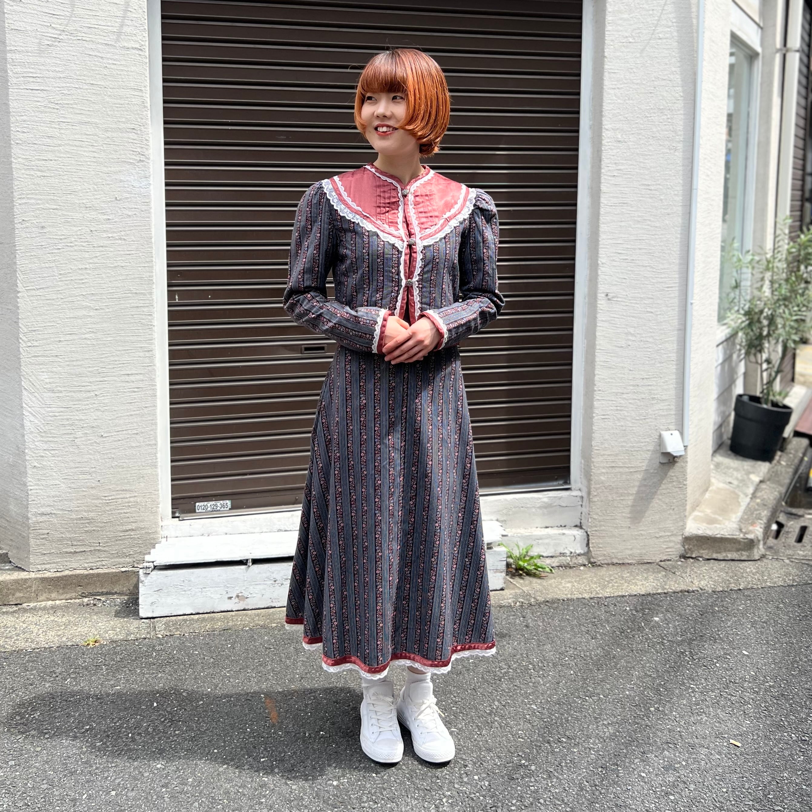 ★美品★ Gunne Sax ガニーサックス サテンブラウス