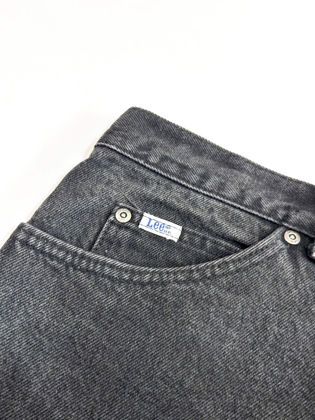 90s Lee 200 "BLACK" DENIM PANTS MADE IN USA Size W38L32→W38L31.5