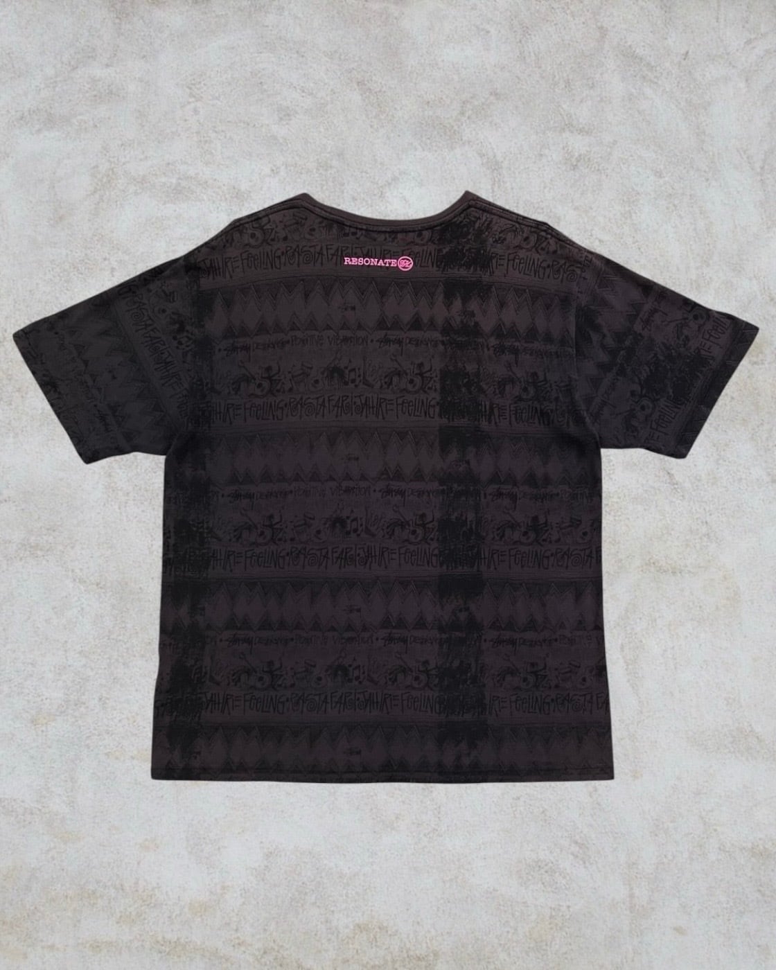 00's old stussy × RESONATE GOOD ENOUGH Tom Tom Tee “総柄