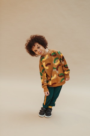 【21AW】カーラインク(CARLIJNQ)Mountain Air sweater camouflage  迷彩 スウェット