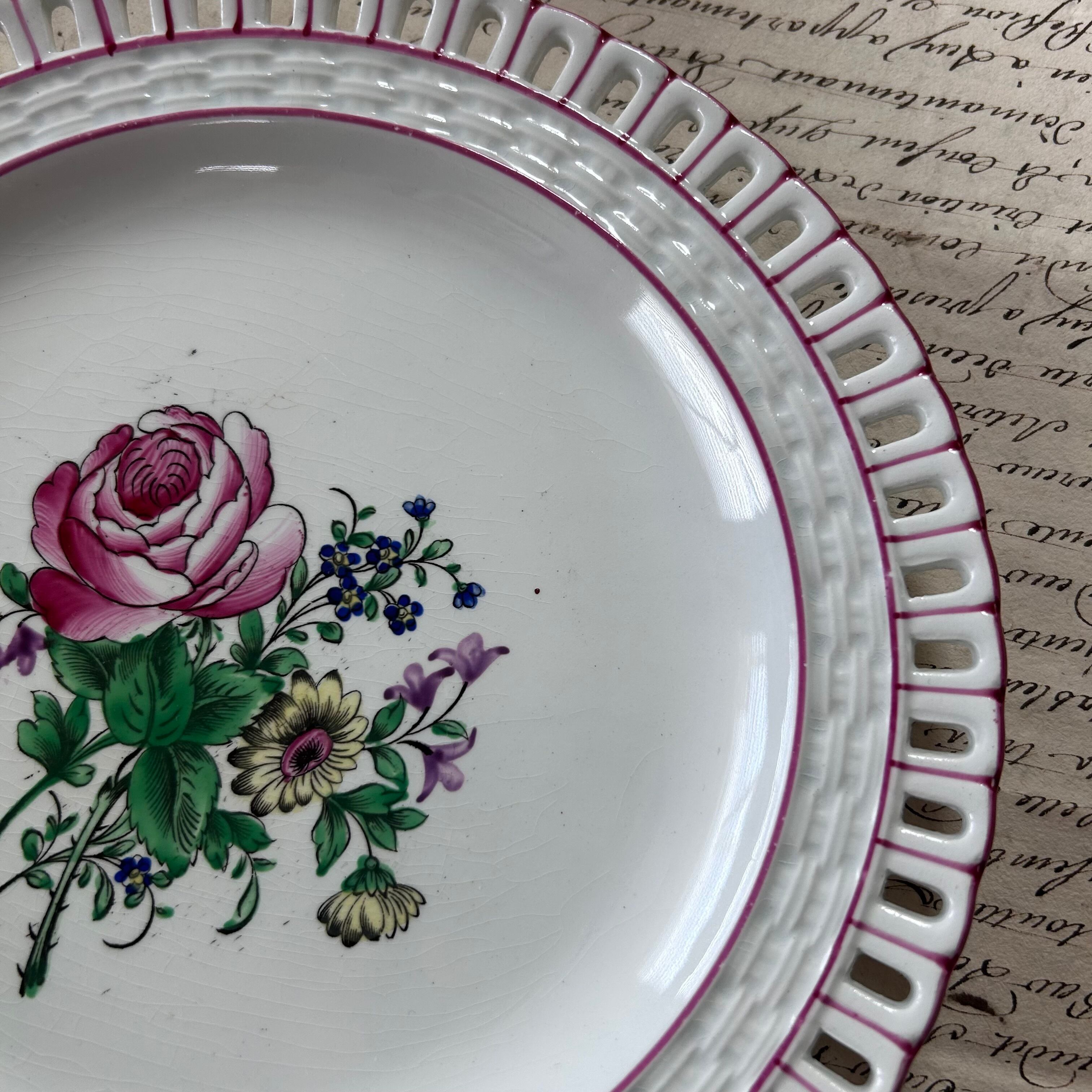 フランス アンティーク リュネヴィル パニエール プレート 【公式通販】