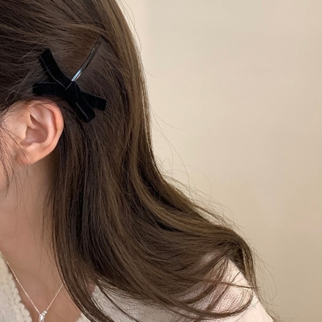 Velvet Ribbon Hair Pin