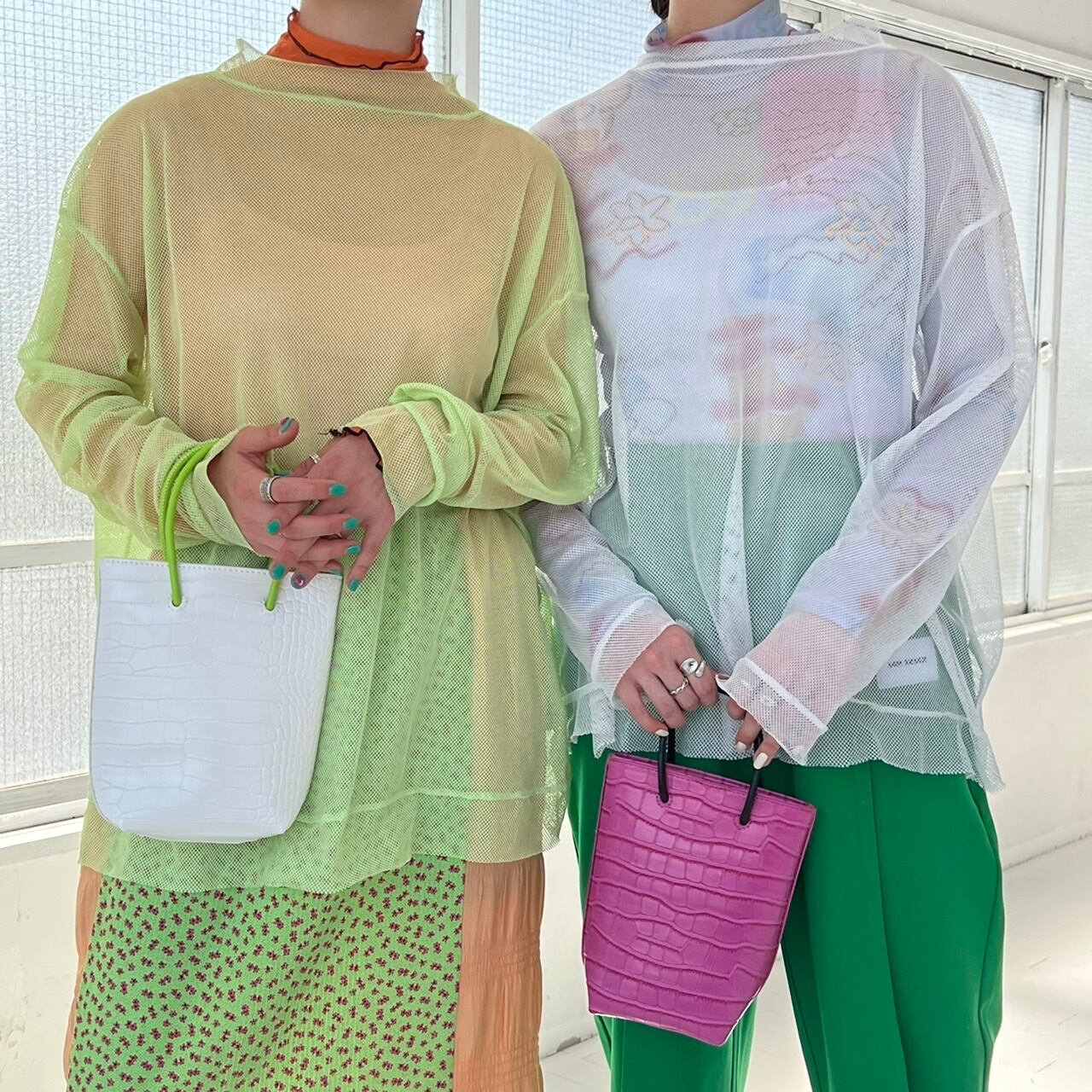 color mesh tops_LN01128