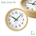 KATOMOKU muku clock 16 ヒノキ km-108HI 掛け時計